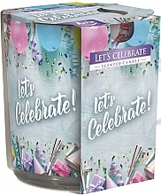 Fragrances, Perfumes, Cosmetics Scented Candle in Glass 'Let's Celebrate!' - Bispol Scented Candle Let's Celebrate