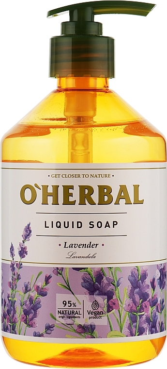 Liquid Soap with Lavender Oil - O’Herbal Lavender Liquid Soap — photo N3