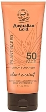 Fragrances, Perfumes, Cosmetics Sun Face Lotion - Australian Gold Plant Based Sunscreen Face Lotion SPF 50