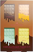 Set - I Heart Revolution Chocolate Bar Fizzer Kit (bath/fiz/4x110g)  — photo N1