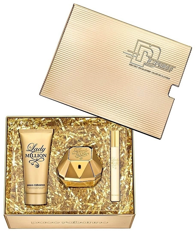 Paco Rabanne Lady Million - Set (edp/80ml + edp/10ml + b/lot/100ml) — photo N21