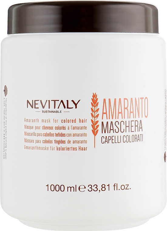 Colored Hair Mask with Amaranth Extract - Nevitaly — photo N1