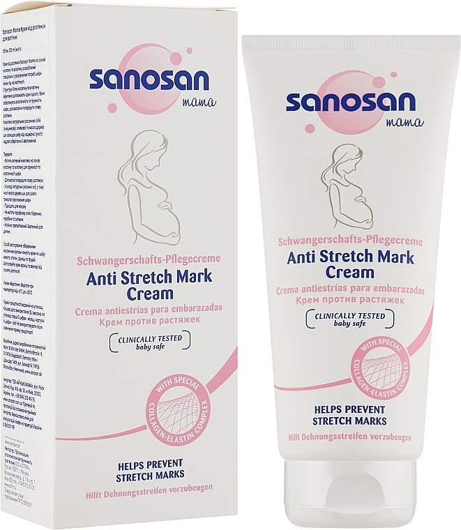 Anti Stretch Marks Cream for Pregnant Women - Sanosan Mama Anti-Stretch Mark Cream — photo N1
