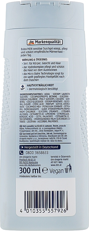 Sensitive Skin Gel - Balea Men Gel — photo N23