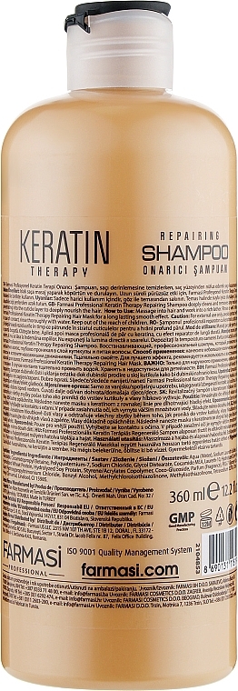 Keratin Shampoo - Farmasi Keratin Therapy Repairing Shampoo — photo N2