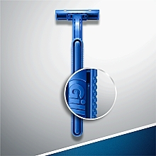 Disposable Shaving Razor Set, 5 pcs - Gillette Blue II Chromium — photo N5