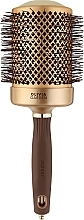 Fragrances, Perfumes, Cosmetics Blow Drying Brush, d 80 mm - Olivia Garden Expert Blowout Shine Wavy Bristles GOLD&BROWN