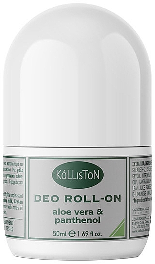 Aloe Vera & Panthenol Roll-On Deodorant - Kalliston Deodorant Roll-On With Aloe Vera & Panthenol — photo N1