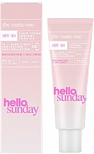 Moisturizing Face Cream - Hello Sunday The Matte One Fluid Serum Control Complex SPF 40 — photo N5