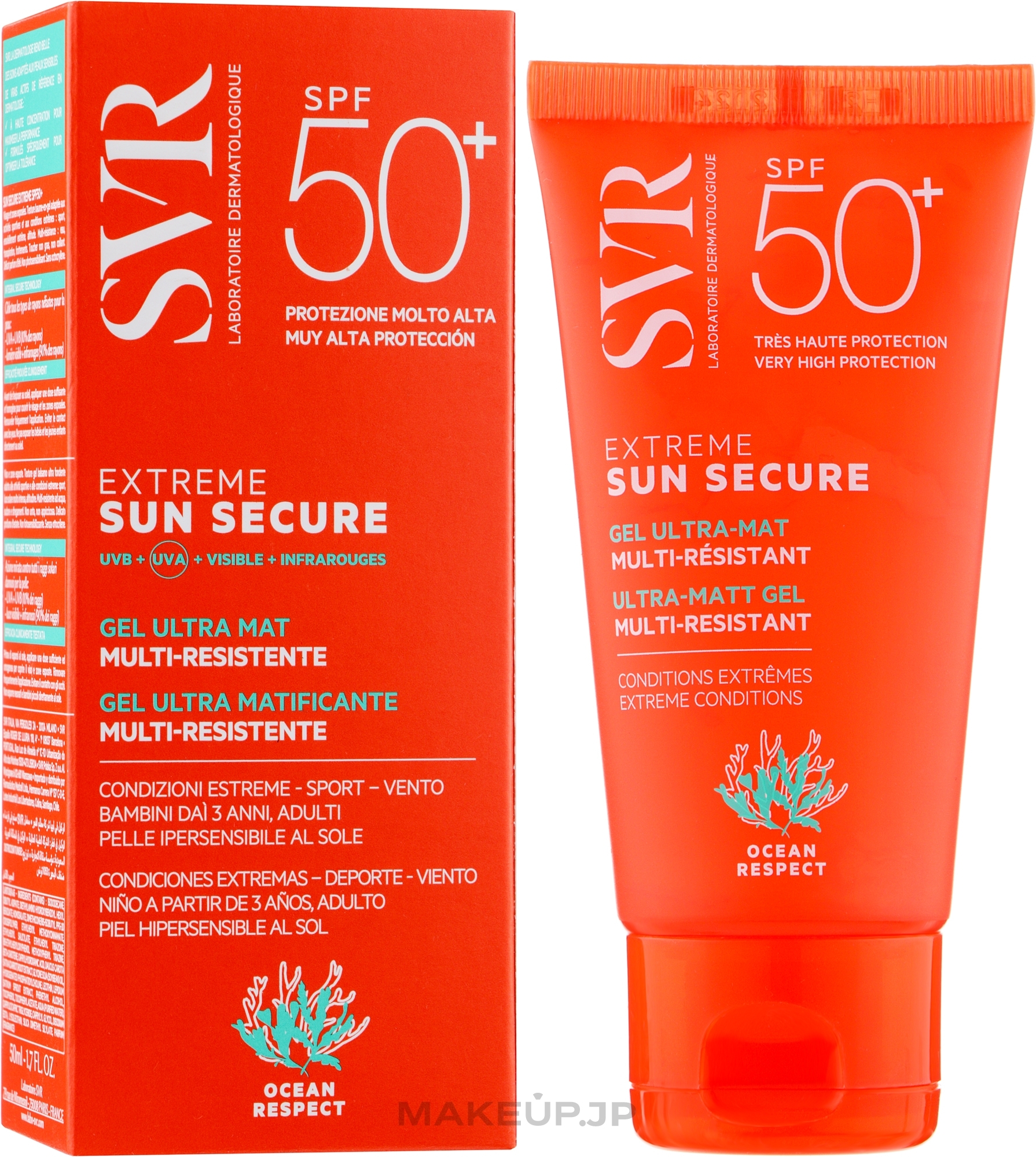 Mattifying Sunscreen Gel - SVR Sun Secure Extreme Gel Ultra Mat SPF 50+ — photo 50 ml