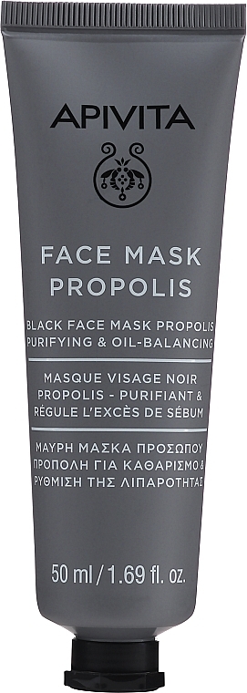 Black Face Mask with Propolis - Apivita Black Face Mask Propolis — photo N1