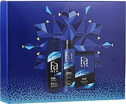 Fragrances, Perfumes, Cosmetics Set - Fa Men Sport (sh/gel/250ml + deo/spray/150ml + ash/lot/100ml)