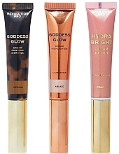 Fragrances, Perfumes, Cosmetics Set - Revolution Pro Cream Wand Trio Medium (bronz/15ml + highlighter/15ml + blush/12ml)