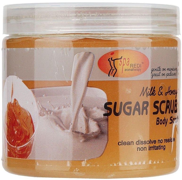 Body Sugar Scrub - SpaRedi Sugar Scrub Milk & Honey — photo N1