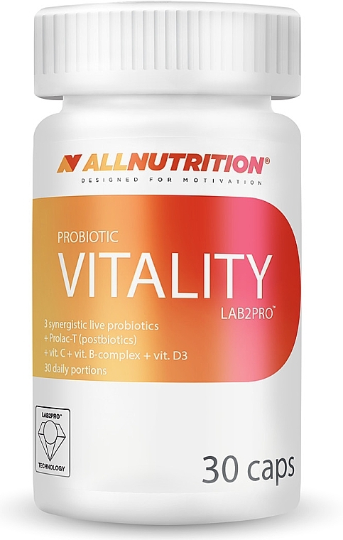 Probiotic Vitality, 30 Caps - Allnutrition Probiotic LAB2PRO — photo N1