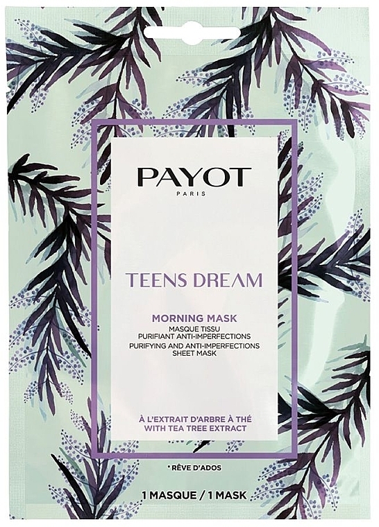 Cleansing Face Mask - Payot Teens Dream Purifying And Anti-imperfections Sheet Mask — photo N2