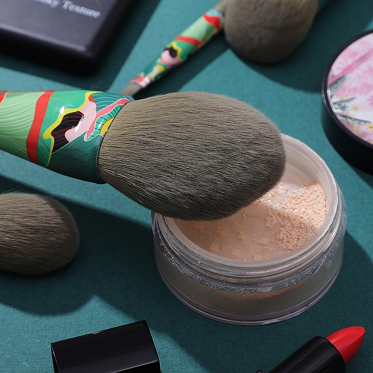 Makeup Brush Set, 7 pcs - Eigshow Essential Greener Model Fresher Brush Kit — photo N11