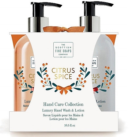 Set - Scottish Fine Soaps Citrus Spice Hand Care Set (h/wash/300ml + h/lot/300ml) — photo N1