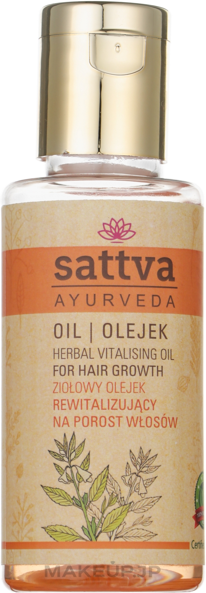 Repairing Herbal Oil for Hair Growth - Sattva Vitailising Hair Oil — photo 100 ml