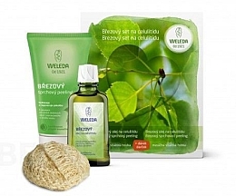 Fragrances, Perfumes, Cosmetics Set - Weleda Birch Pack (b/oil/100ml + sh/gel/150ml + sponge)