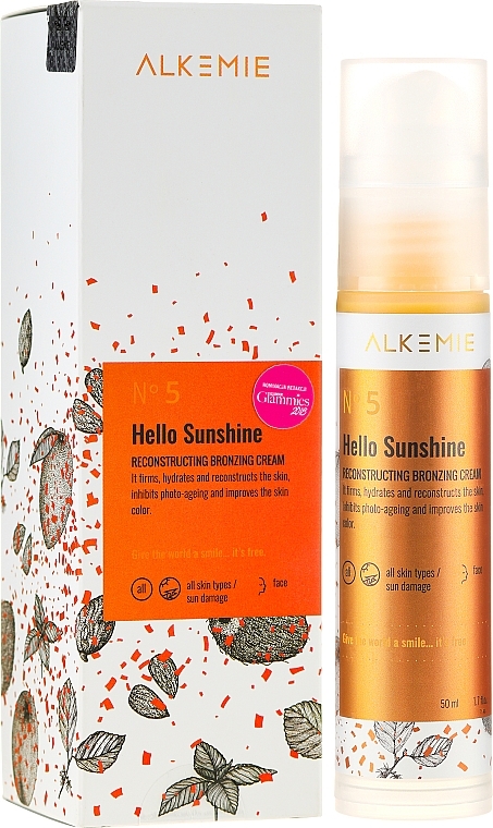 After Tan Repair Cream - Alkmie Hello Sunshine Reconstructing Bronzing Cream — photo N13