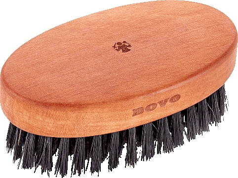 Beard Brush, oval, 9 cm - Dovo Beard Brush Oval — photo N1