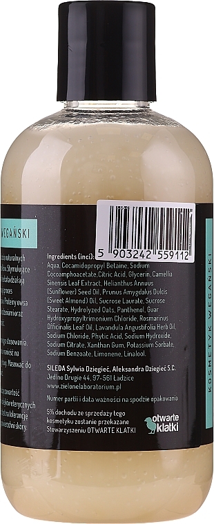 Detox Shampoo "Oat Protein & Green Tea" - Zielone Laboratorium — photo N16