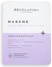 Fragrances, Perfumes, Cosmetics Face Mask - Revolution Skincare Maskcare Maskne Calming & Purifying Lower Face Sheet Mask