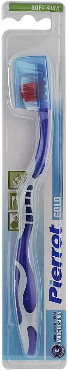 Gold Toothbrush, soft, blue-grey - Pierrot — photo N4