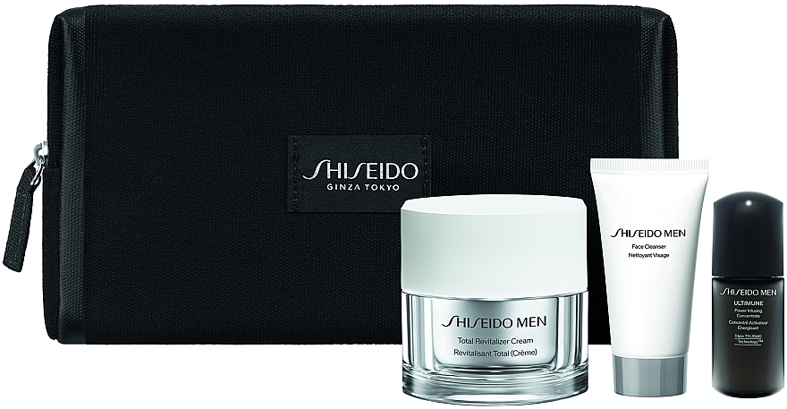 Set - Shiseido Men Holiday Kit (f/cr/50ml + cleanser/30ml + f/conc/10ml) — photo N2