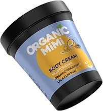 Fragrances, Perfumes, Cosmetics Coconut & Kumquat Moisturizing Body Cream - Organic Mimi Body Cream Moisturizing Coconut & Kumquat