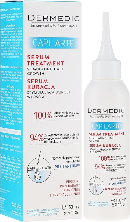 Stimulating & Regenerating Hair Growth Serum - Dermedic Capilarte — photo N7