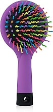 Volumizing Hair Brush "Rainbow Brush", fuchsia - Laskovaya — photo N19