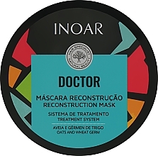 Hair Mask 'Oat & Wheat Germ Proteins' - Inoar Doktor Reconstruction Mask — photo N2