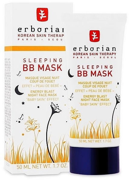 Night Face Mask with "Baby Skin" Effect - Erborian Sleeping BB Mask — photo N2