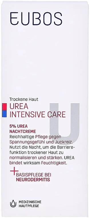 5% Urea Night Cream for Dry Skin - Eubos Med Urea Intensive Care 5% Urea Night Cream — photo N2