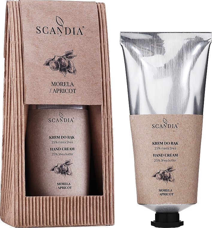 Hand Cream "Apricot" - Scandia Cosmetics Hand Cream 25% Shea Apricot — photo N14