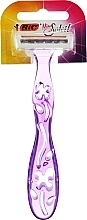 Women Razor, purple, 1 pc - Bic Miss Soleil — photo N1