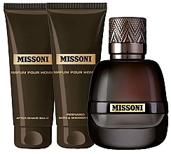 Fragrances, Perfumes, Cosmetics Missoni Parfum Pour Homme - Set (edp/50ml + sh/gel/50ml + ash/balm/50ml)