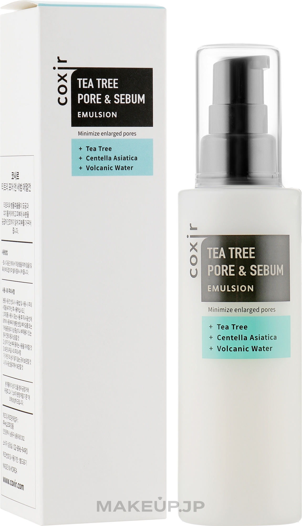 Face Emulsion - Coxir Tea Tree Pore & Sebum Emulsion — photo 100 ml