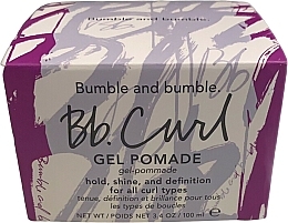 Hair Styling Gel Pomade - Bumble And Bumble Curl Gel Pomade — photo N4