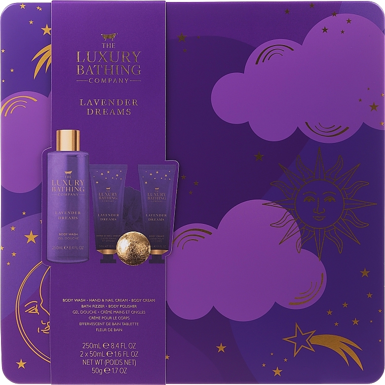 Set, 4 products - Grace Cole The Luxury Bathing Lavender Dreams Sweet Dreams — photo N1