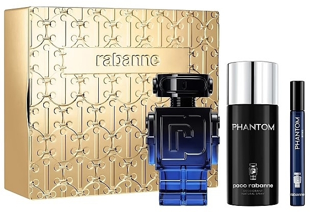 Paco Rabanne Phantom Intense - Set (edp/100ml+edp/10ml+deo/150ml) — photo N1