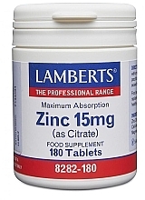 Food Supplement "Zinc" 15 mg - Lamberts Zinc 15mg — photo N2