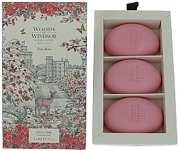 Woods of Windsor True Rose - Soap Set (soap/3 x 60g) — photo N2