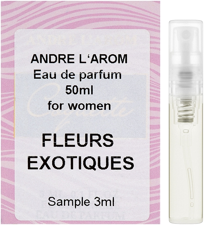 Andre L`Arom Lovely Flauers "Fleurs Exotiques" - Perfume (sample) — photo N1