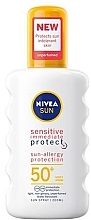Sunscreen Spray - Nivea Sun Protect & Sensitive Spray SPF 50 — photo N1