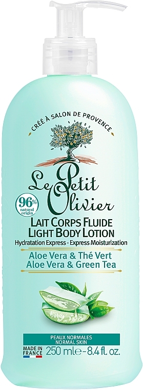 Aloe & Green Tea Body Lotion - Le Petit Olivier Body Lotion Aloe Vera Green Tea — photo N1