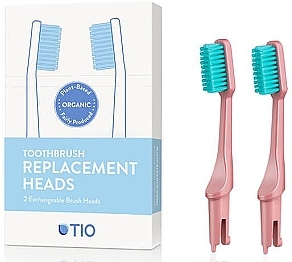 Brush Heads for Toothbrush, soft, pink - TIO Toothbrush Soft — photo N1