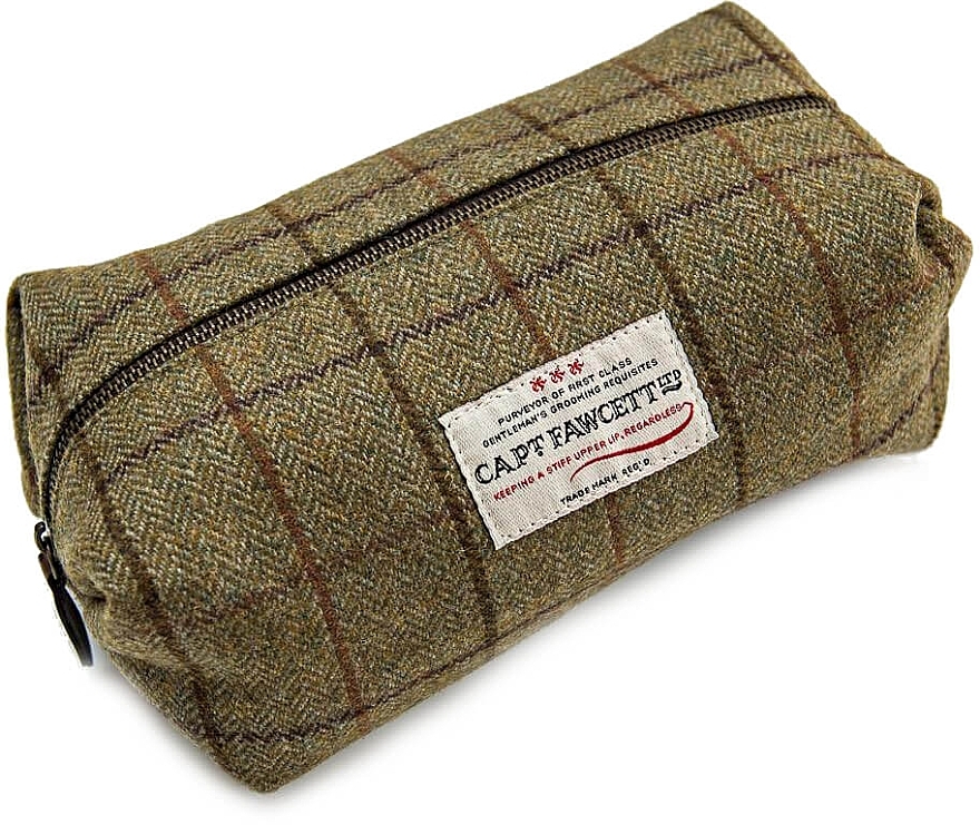 Tweed Makeup Bag, CF.318 - Captain Fawcett Tweed Wash Bag — photo N4
